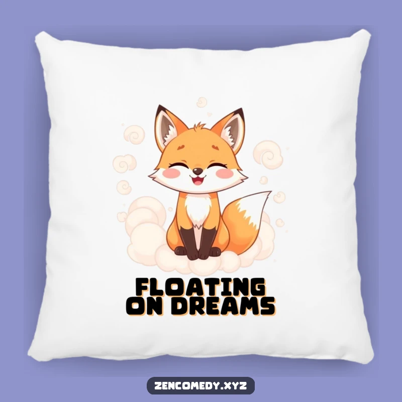 Funny Fox Pillow: Soft Misty Comfort, Whimsical Funny Gift