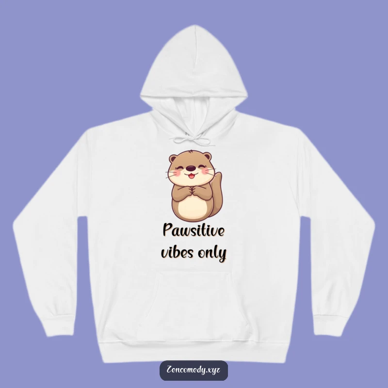 Funny Otter Hoodie: Cozy Cheerful Floating, Perfect Relaxing Gift