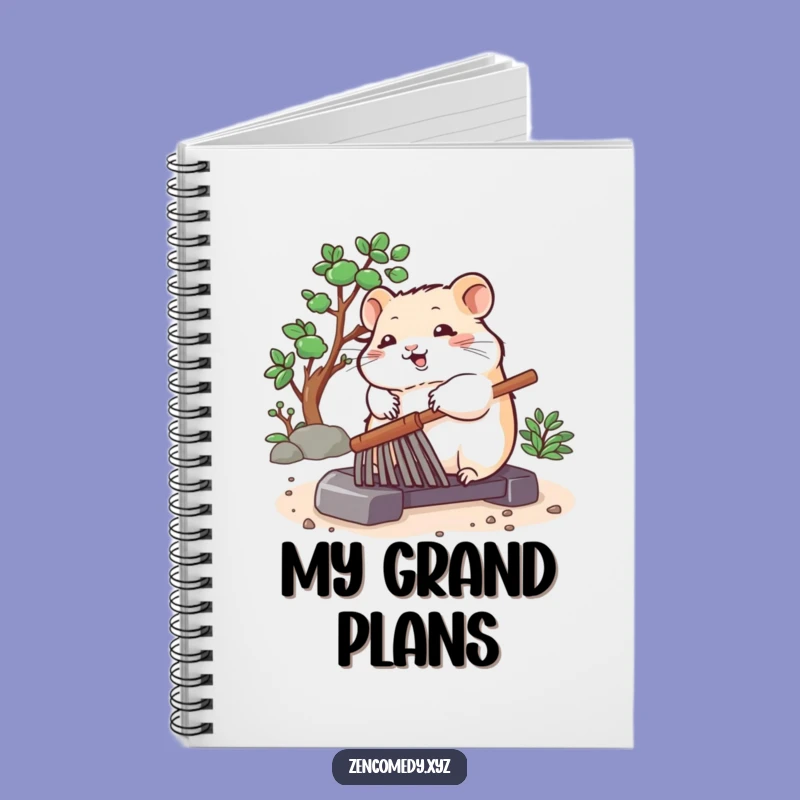 Funny Hamster Notebook: Zen Garden Journal, Ideal Funny Gift