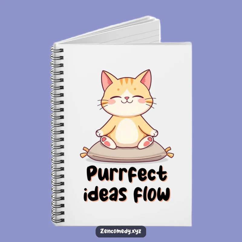 Funny Cat Yoga Notebook: Serene Cat Journal, Perfect Funny Gift for Writers