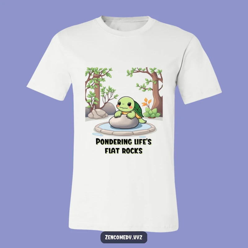 Funny Zen Turtle T-Shirt: Calm Contemplation for a Peaceful Soul, Ideal Gift